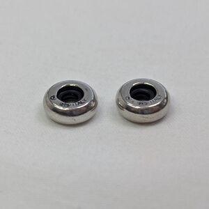 2 Sterling Vintage Michael Anthony European Slide Spacer Stopper Charms